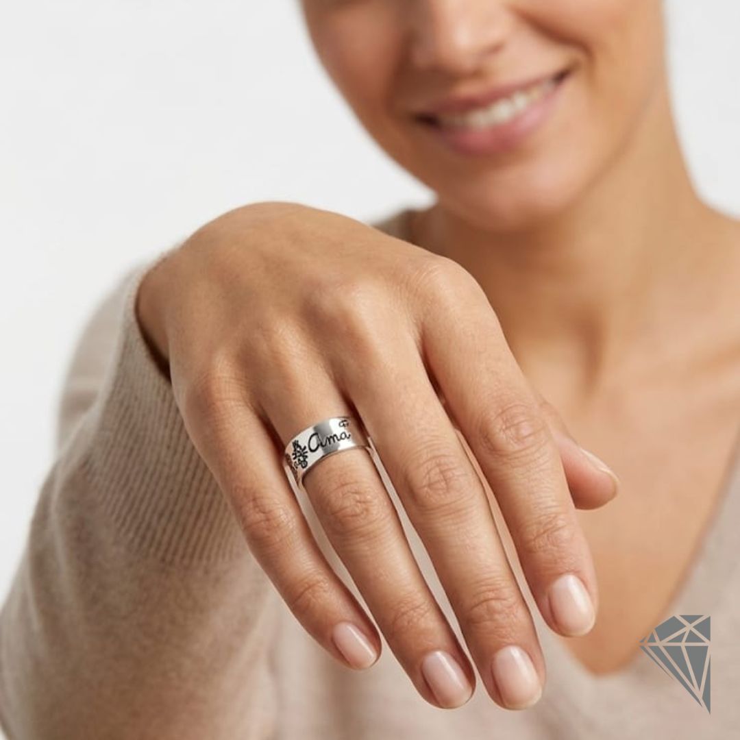 Anillo Plata Ama modelo Sendia - Imagen 3